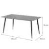 Obrazek Stół Camilius 8356 ceramiczny/czarny