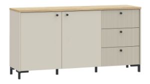 Obrazek Komoda dwudrzwiowa z szufladami Bixbite BITK231R