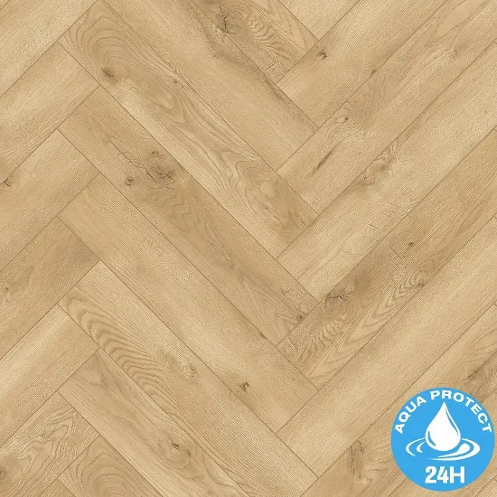 Obrazek Panele podłogowe wodoodporne jodełka Dąb Altea 8mm AC5 Herringbone WR 66883