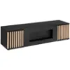 Obrazek Szafka RTV Cameron-K + Biokominek ZHJ CM RTV-K czarny/hickory jackson