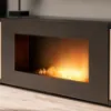 Obrazek Szafka RTV Cameron-K + Biokominek ZHJ CM RTV-K czarny/hickory jackson