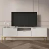 Obrazek Szafka RTV 135 Austin Biały/Złoty