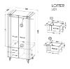 Obrazek Szafa Lofter LO1 2D2S
