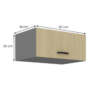 Obrazek Szafka kuchenna SCANDI jodełka/antracyt 80 nagu-36 1f