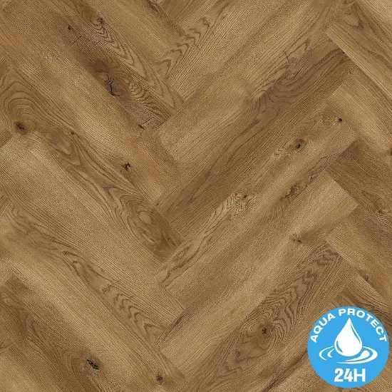 Obrazek Panele podłogowe wodoodporne jodełka Dąb Classical 8mm AC5 Herringbone WR 63270