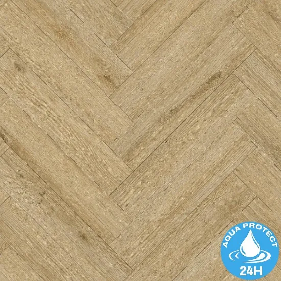 Obrazek Panele podłogowe wodoodporne jodełka Dąb Alicante 8mm AC5 Herringbone WR 63272