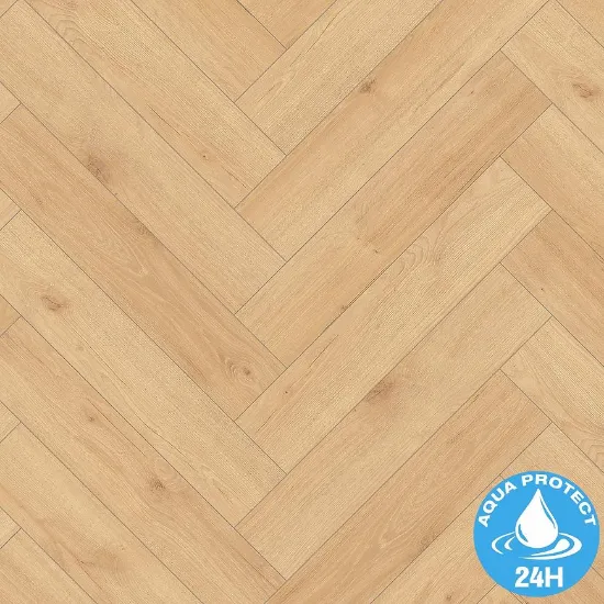 Obrazek Panele podłogowe wodoodporne jodełka Dąb Denia 8mm AC5 Herringbone WR 64111