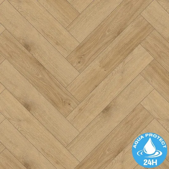 Obrazek Panele podłogowe wodoodporne jodełka Dąb Benidorm 8mm AC5 Herringbone WR 64112