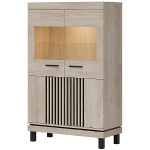 Obrazek Witryna Niska Mati Mi06 Dąb Crem/Cz