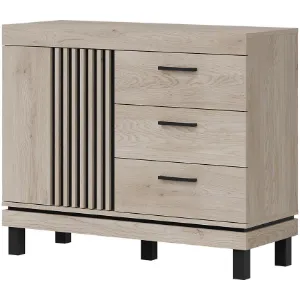 Obrazek Komoda Mati Mi03 Dąb Crem/Czarny