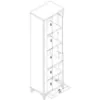 Obrazek Witryna P Snobi Sb09 Dąb Craft/Biel Alpejska