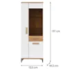 Obrazek Witryna Snobi Sb07 Dąb Craft/Biel Alpejska