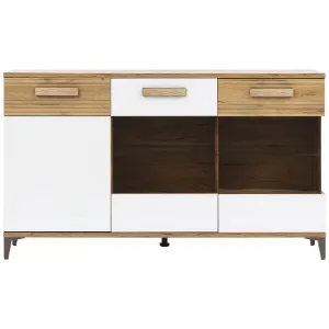 Obrazek Kredens Snobi Sb05 Dąb Craft/Biel Alpejska