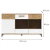 Obrazek Kredens Snobi Sb05 Dąb Craft/Biel Alpejska