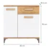 Obrazek Komoda Snobi Sb02 Dąb Craft/Biel Alpejska