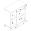 Obrazek Komoda Snobi Sb02 Dąb Craft/Biel Alpejska