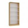 Obrazek Regał Basic 80 dąb artisan/biały