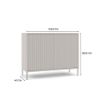 Obrazek Komoda Amaro 2D Slim kaszmir ryflowany