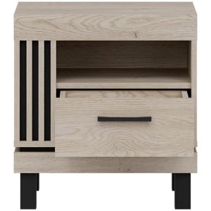 Obrazek Szafka Nocna Mati Mi19 Dąb Crem/Cz