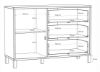 Obrazek Komoda Nortado RTTK122L