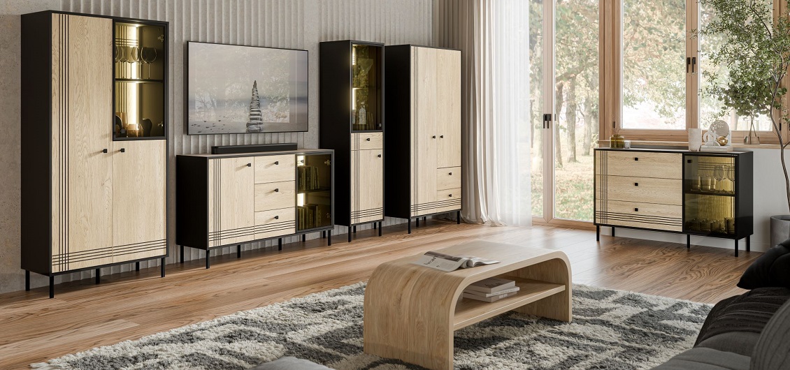 System Quel czarny mat/cremona