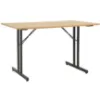 Obrazek Stół Składany Marius 9573 120 Cm naturalny/czarny