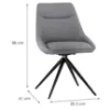 Obrazek Krzesło Everly 9591 szare