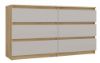 Obrazek Komoda Umo P6 140 dąb artisan/kaszmir