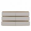 Obrazek Komoda Umo P6 140 dąb artisan/kaszmir