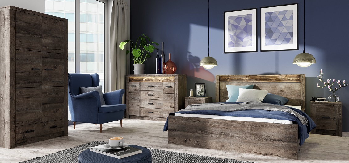 Sypialnia Indianapolis Jesion Ciemny