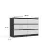 Obrazek Komoda Umo P6 120 antracyt/biały