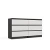 Obrazek Komoda Umo P6 140 antracyt/biały