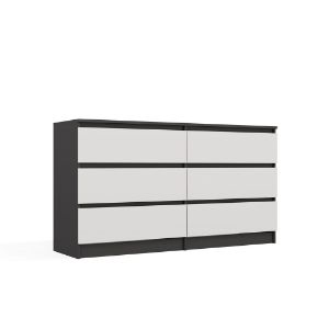 Obrazek Komoda Umo P6 140 antracyt/biały