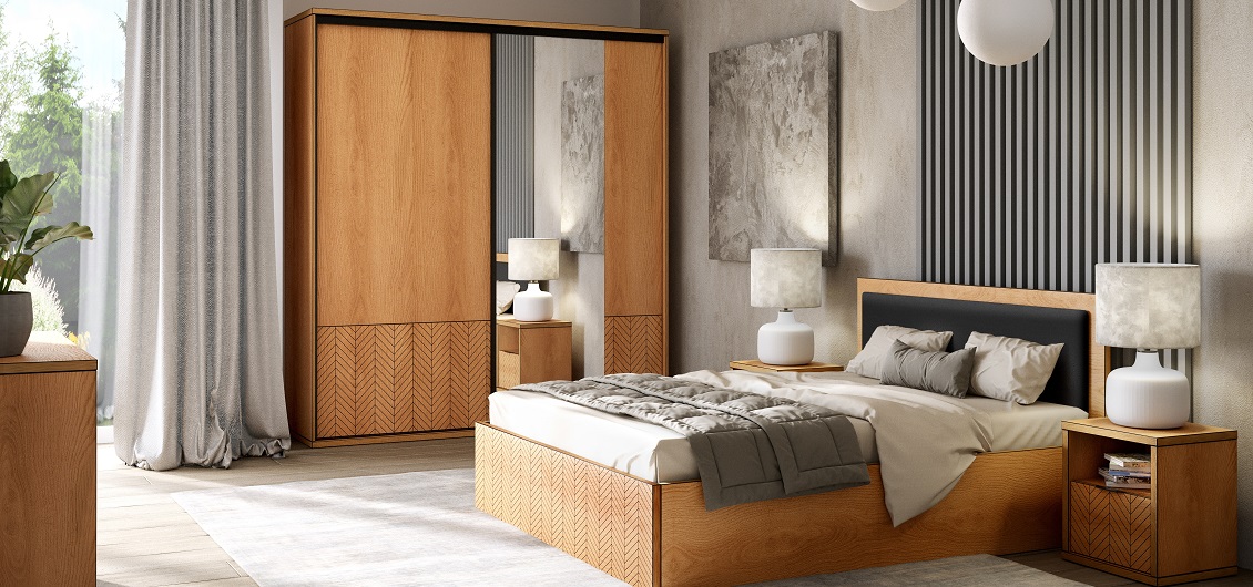 Sypialnia Fonti dąb carmelowy