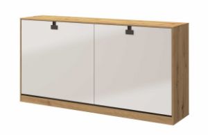 Obrazek Półkotapczan młodzieżowy, poziomy Index 20 dąb artisan/biały