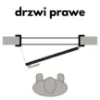 Obrazek Drzwi wewnętrzne VITAPE 5*5 70P Dąb Sonoma