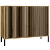 Obrazek Komoda Amaro 2D Slim dąb artisan ryflowany
