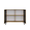 Obrazek Komoda Amaro 2D Slim dąb artisan ryflowany