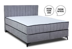 Obrazek Łóżko kontynentalne Santi 160x200 jasny popiel