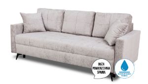 Obrazek Sofa rozkładana Foster z pojemnikiem beżowa