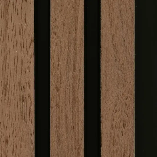 Obrazek Panel lamelowy MODERN LINE NORMAL Walnut Black 12x122x2650mm