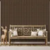 Obrazek Panel lamelowy MODERN LINE NORMAL Walnut Black 12x122x2650mm