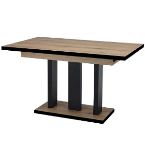 Obrazek Stół rozkładany Appia Black 210 dąb evoke