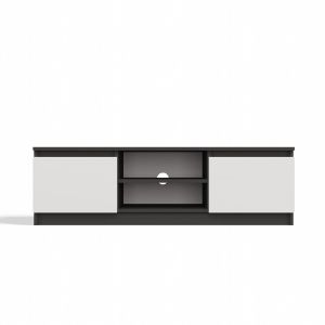 Obrazek Szafka RTV Tula 120 antracyt/biały