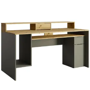 Obrazek Biurko Rex Grafit 1d1sz 60 Nfsc B