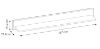Obrazek Półka wisząca 157 cm Cortina CNAP02