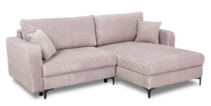 Obrazek Narożnik Como z dwoma pojemnikami sztruks beżowy