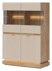 Obrazek Witryna niska czterodrzwiowa Milton ML04 kaszmir