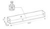 Obrazek Półka wisząca Milton ML09 163 cm dąb cremona torro