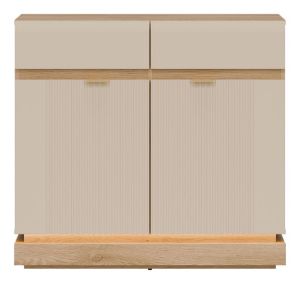 Obrazek Komoda dwudrzwiowa Milton ML02 z szufladami kaszmir